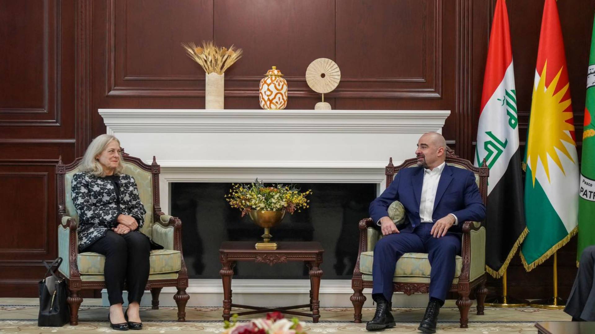  President Bafel Jalal Talabani meets U.S. Ambassador